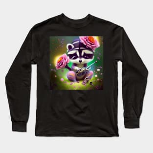 Racoon Fairy Long Sleeve T-Shirt